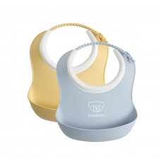 Babero pack 2 unidades Babybjörn Amarillo-Azul pastel